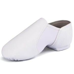 Unisex 006 PU Leather Upper Slip-on Jazz Shoe for Women and Men's Dance Shoes