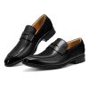 Men's Slip on Oxford Dress Shoes Classic Handmade Calfskin Manufacturing More Compact, Choose The Right Size to Modify The Foot