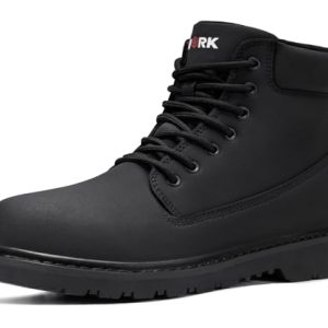 Soft Toe Work Boots Men Waterproof Non Slip Hiking Tactical Motorcycle Chukka Boot 6 Inch Leather Comfortable Shoes