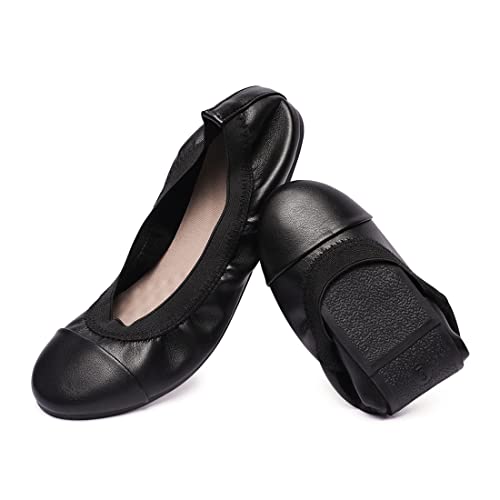 31COs8BXbAL.jpg Women's Ballet Flats Classic Round Toe Flats Shoes Casual Comfort Slip On Soft Walking Shoes