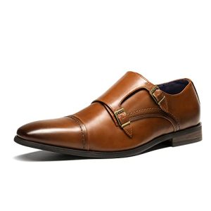 Men's Dress Loafer Shoes Monk Strap Slip On Loafers