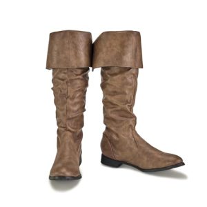 Medieval Male and Female Renaissance Pull On Mid Calf Gothic Boots Flat Jazz Boots Renaissance Boot