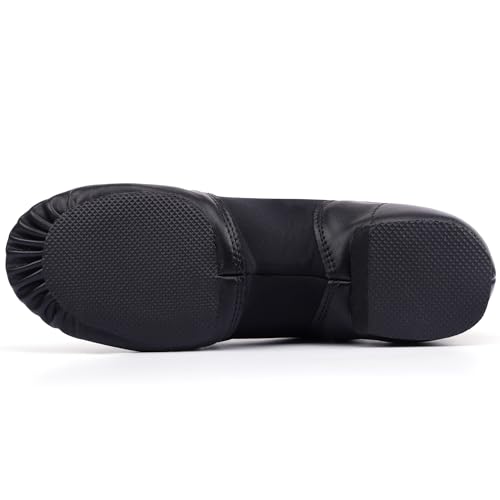 Unisex 006 PU Leather Upper Slip-on Jazz Shoe for Women and Men's Dance Shoes