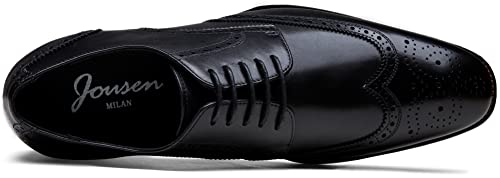Men's Dress Shoes Leather Wingtip Formal Business Oxford Shoes Brogue Retro Derby Dress Shoes for Men