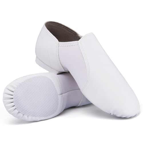 Unisex 006 PU Leather Upper Slip-on Jazz Shoe for Women and Men's Dance Shoes
