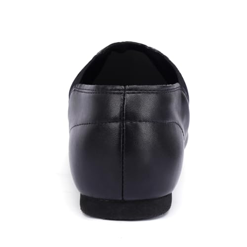 Unisex 006 PU Leather Upper Slip-on Jazz Shoe for Women and Men's Dance Shoes