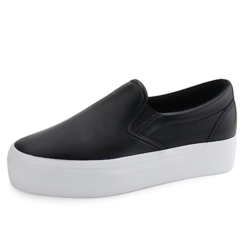 Women Slip-on Platform Loafers Casual Comfortable Loafer Shoes