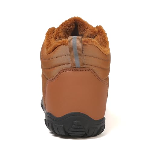 Winter Hike Barefoot Boots Womens,Minimalist Warm Zero Drop Snow Boot Slip On Barefoot Footwear Men Wide Waterproof hike