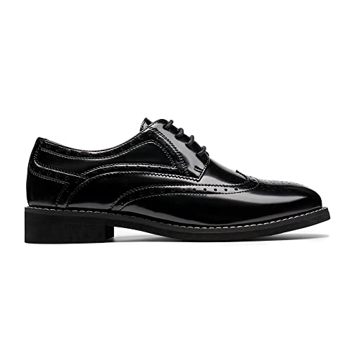 Women's Classic Oxfords Lace Up Business Formal Wingtip Brogue Dress Shoes