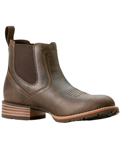 31bcljgIayL.jpg Mens Hybrid Low Boy Round Toe Chelsea Casual Boots Ankle - Brown