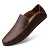 31cEf1qXvhL.jpg Men's Casual Genuine Leather Slip On Soft Driving Walking Shoes Penny Loafer Flats Shoes