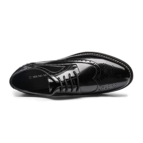 Women's Classic Oxfords Lace Up Business Formal Wingtip Brogue Dress Shoes