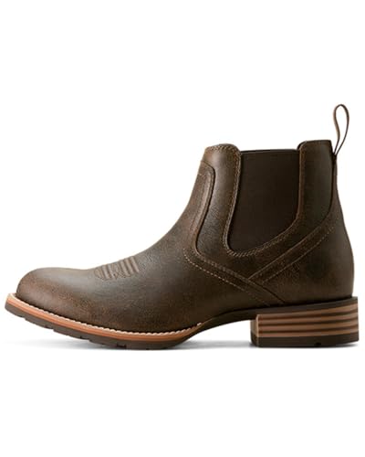 31jtIuZAn9L.jpg Mens Hybrid Low Boy Round Toe Chelsea Casual Boots Ankle - Brown