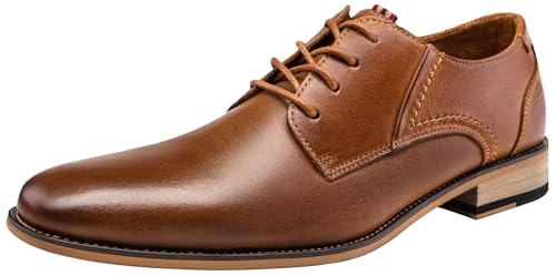 Men's Dress Shoes Leather Classic Formal Mens Oxfords Retro Derby Oxford