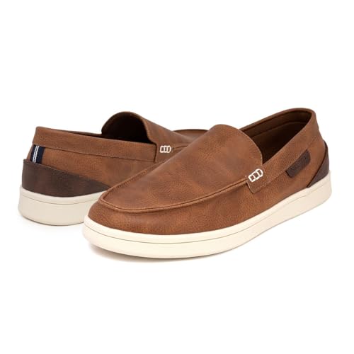 Men's Slip-On Loafers Casual Moc Toe Sneakers Boat Shoes Slipper for Men – Lightweight & Comfortable - Derwin