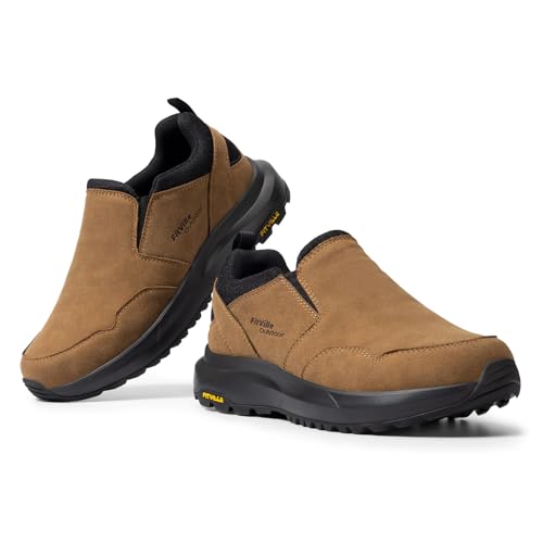 31rsPQ6C14L.jpg Men's Wide Slip on Shoes for Men Hiking Shoes Go Walking Shoes Loafers Trekking Trails Sneakers with Arch Support
