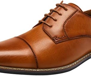 Men's Dress Cap Toe Wingtip Brogue Oxford Formal Shoes for Business and Derby Occasions