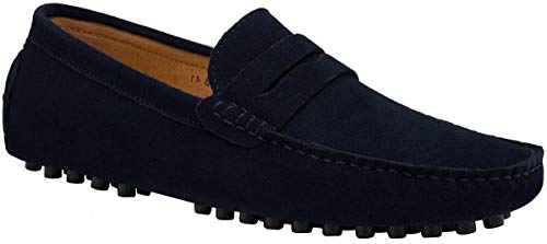 31swryIpdCL.jpg Mens Driving Penny Loafers Suede Moccasins Slip On Casual Dress Boat Shoes