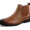 Men's Chelsea Boots Genuine Leather Suede Dress Almond Toe