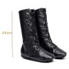 Jazz Shoes for Women Black Leather High Top Renaissance Boots for Men