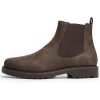 Men's Chelsea Boots Suede Leather Casual Cowboy Boots for Men