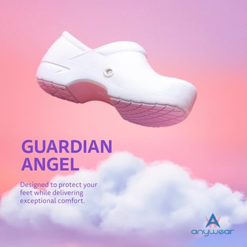 Guardian Angel Slip-On Nursing Clogs for Women and Men - Lightweight, Water-Resistant Non-Slip Work Shoes with Exceptional EVA