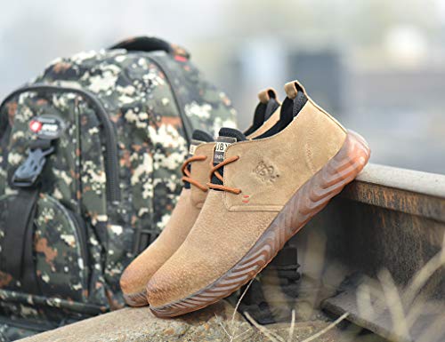 Men Casual Leather Steel Toe Safety Shoe