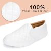 Women's Slip-On Loafers with Memory Foam Cushioning - Lightweight Casual Sneakers for All-Day Comfort