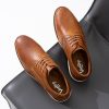 Men's Dress Shoes Leather Casual Dress Shoes for Men Leather Business Oxford Shoes for Men