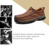 Men's Slip-On Loafers Comfortable Leather Casual Walking Shoes for Work Office Dress Outdoor