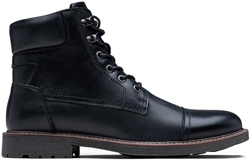 41KLazwG9WL.jpg Mens Boots Leather Retro Dress Boot Cap Toe Casual Motorcycle