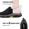 Men's Hands Free Slip On Walking Leather Loafers Slip-ins Work Office Dress Casual Outdoor Lightweight Cushioning Shoes