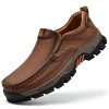 Men's Slip-On Loafers Comfortable Leather Casual Walking Shoes for Work Office Dress Outdoor