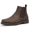 Men's Chelsea Boots Suede Leather Casual Cowboy Boots for Men