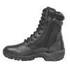 LAPG Men's Core 8" Side-Zip Tactical Work Boots, Lightweight and Durable Suede Leather Military Combat Boots for Hiking,