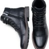41Tb6kqaUQL.jpg Mens Boots Leather Retro Dress Boot Cap Toe Casual Motorcycle