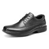 Mens Dress Shoes,Split Leather Oxford Shoes for Men, Classic Lace Up Formal Business Shoes,Square Toe