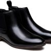 Men's Chelsea Boots Leather Lightweight Casual Chukka Ankle Boots Classic Elastic Dress Boots for Men