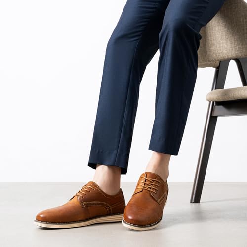 Men's Dress Shoes Leather Casual Dress Shoes for Men Leather Business Oxford Shoes for Men