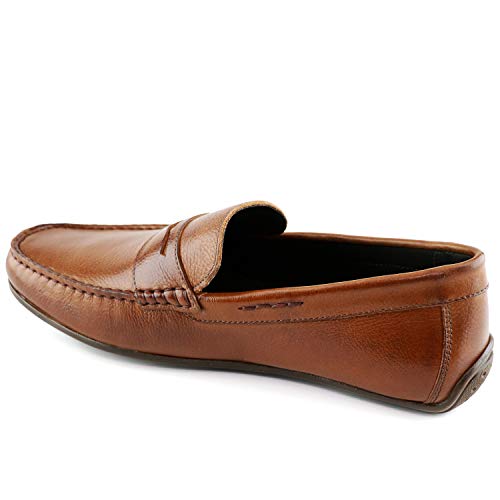Men's Leather Casual Slip On Penny Loafers