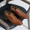Men's Dress Shoes Leather Classic Formal Mens Oxfords Retro Derby Oxford