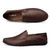 Men's Loafers Genuine Leather Flat Breathable Casual Shoes Handmade Slip On Driving Shoes Fashion Business Shoes