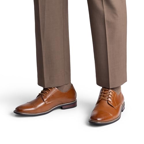 Men's Prince Classic Modern Formal Oxford Lace Up Dress Shoes