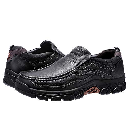 Mens Loafers Slip On Loafer Leather Casual Walking Shoes Comfortable for Work Office Dress Outdoor