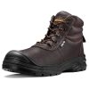 Steel Toe Work Boots for Men, Non Slip & Puncture Resistant Construction Boots with Breathable Lining, EH Protection,