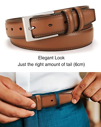 41lZBeo8M8L.jpg Mens Belts Leather 1 1/8" for Gift Men - Perfect Companion to Mens Dress Shoes