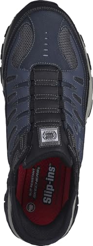 Men's Hands Free Slip-ins Cankton-Faison St Industrial Shoe, Navy/Grey, 12