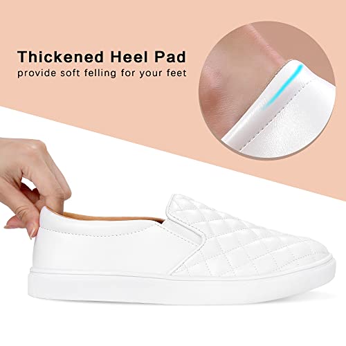 Women's Slip-On Loafers with Memory Foam Cushioning - Lightweight Casual Sneakers for All-Day Comfort