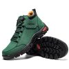 Men's Casual Leather Shoes Chukka Ankle Boots Handmade Fashion Shoes Non Slip Breathable Comfortable Mid Top for Driving Walking