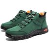 Men's Casual Leather Shoes Chukka Ankle Boots Handmade Fashion Shoes Non Slip Breathable Comfortable Mid Top for Driving Walking